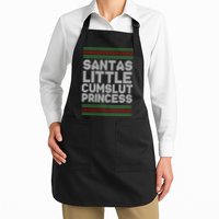 Santas Little Cumslut Princess Xmas Ugly Sweater Apron