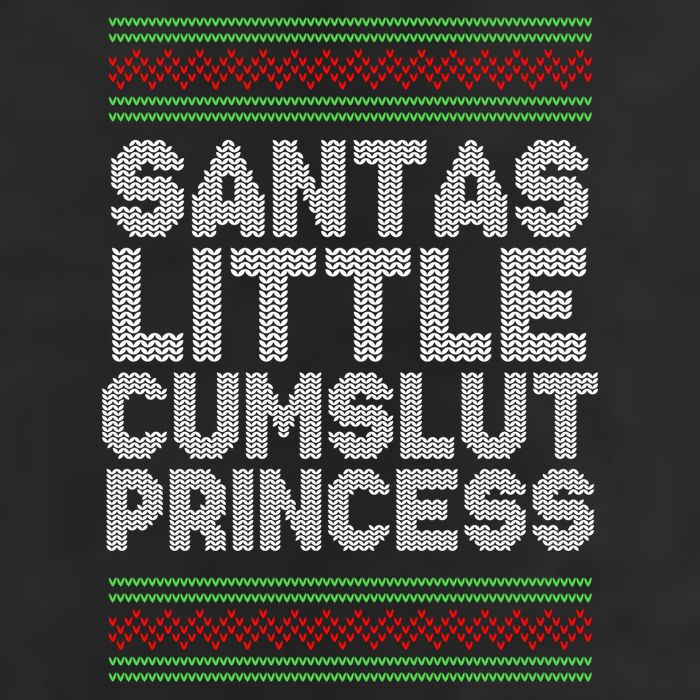 Santas Little Cumslut Princess Xmas Ugly Sweater Adult Drive Performance Visor