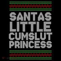 Santas Little Cumslut Princess Xmas Ugly Sweater Baby Bodysuit