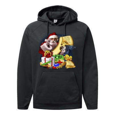 Santa's Making a List Performance Fleece Hoodie