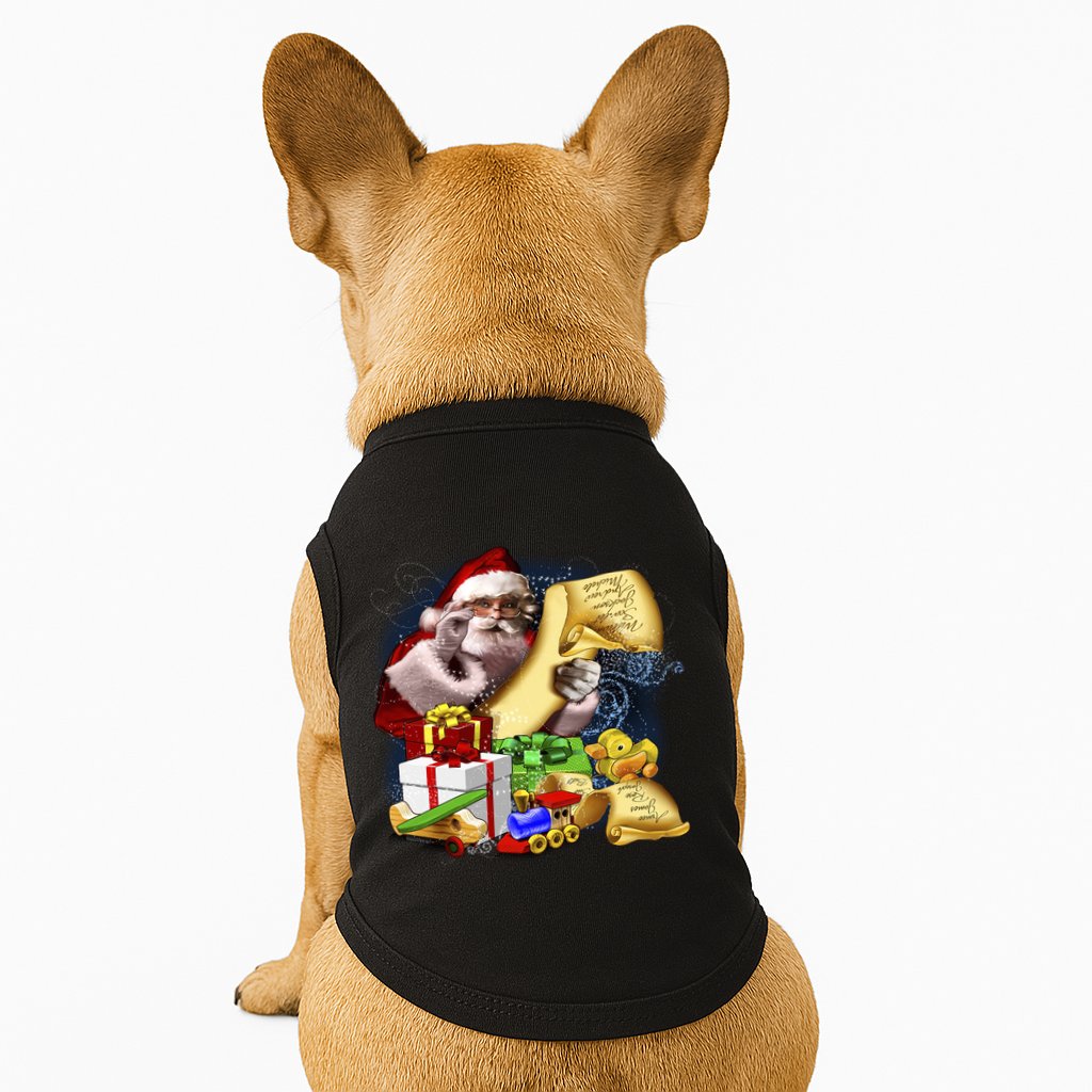 Santa's Making a List Doggie Tank