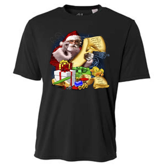 Santa's Making a List Cooling Performance Crew T-Shirt