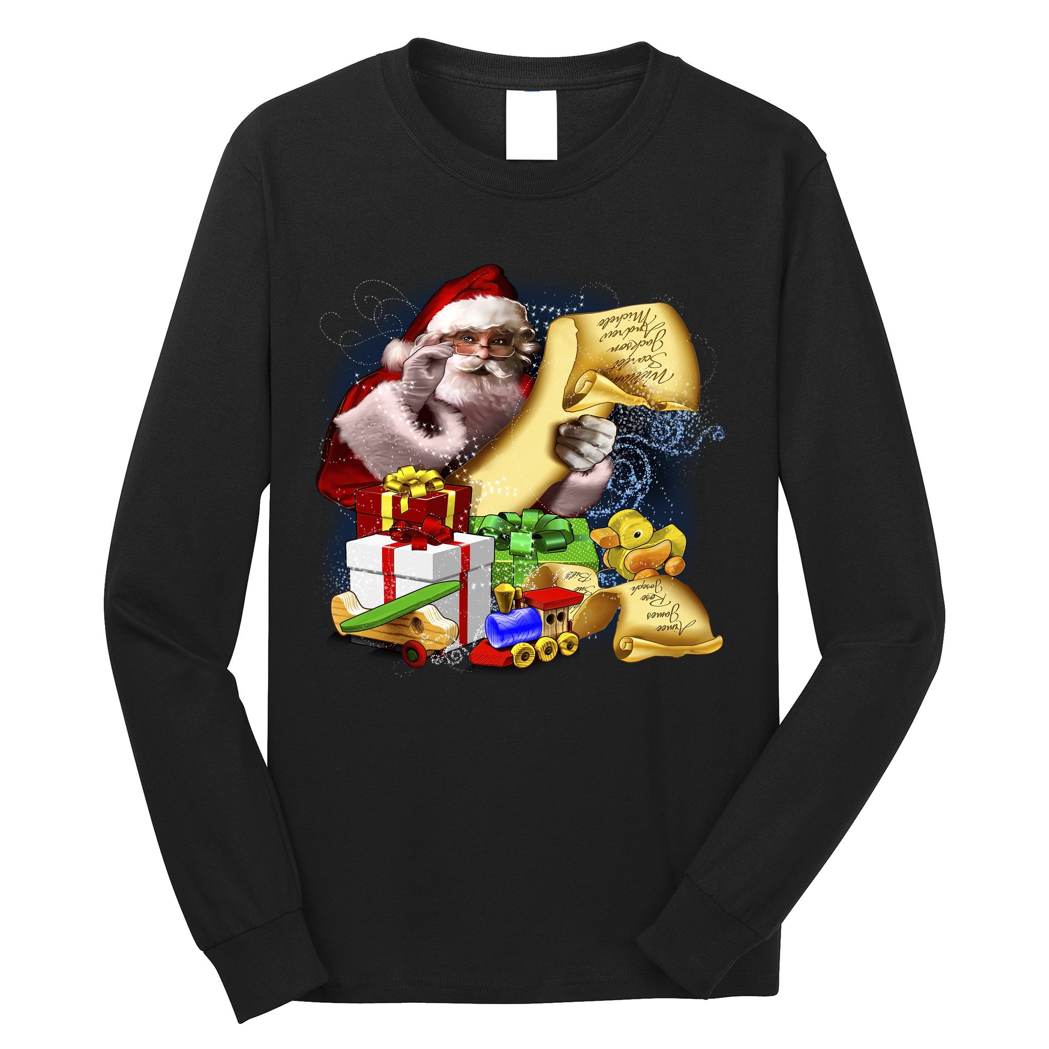 Santa's Making a List Long Sleeve Shirt
