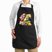 Santa's Making a List Full-Length Apron With Pockets