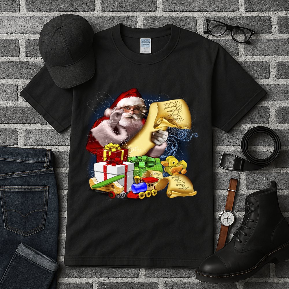Santa's Making a List Tall T-Shirt