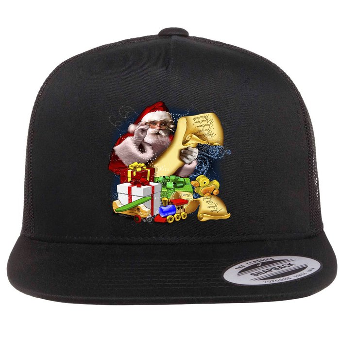 Santa's Making a List Flatbill Hat