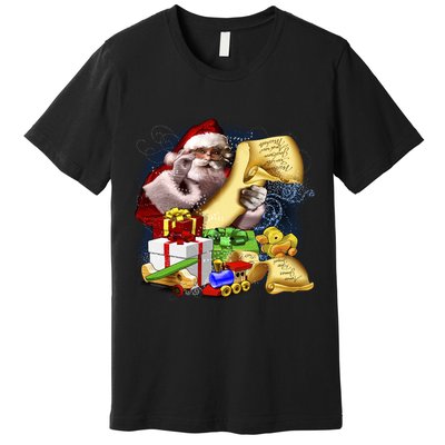 Santa's Making a List Premium T-Shirt