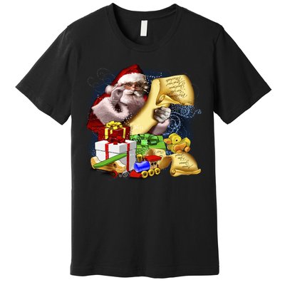 Santa's Making a List Premium T-Shirt