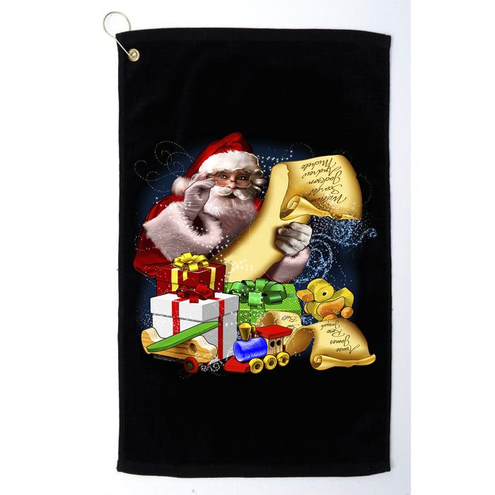 Santa's Making a List Golf Towel