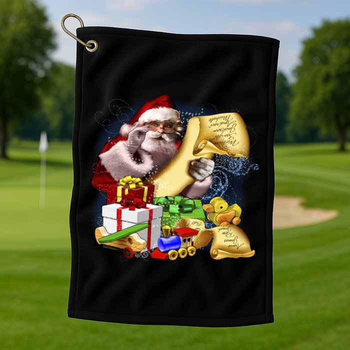 Santa's Making a List Golf Towel