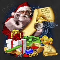 Santa's Making a List Golf Towel