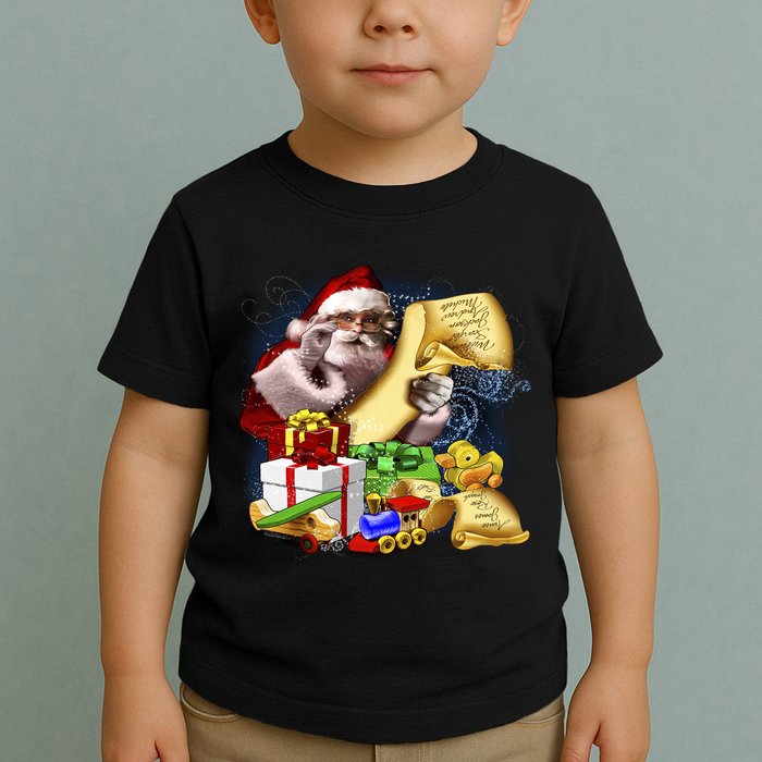 Santa's Making a List Toddler T-Shirt
