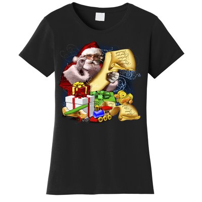 Santa's Making a List Women's T-Shirt