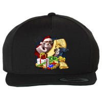 Santa's Making a List Wool Snapback Cap
