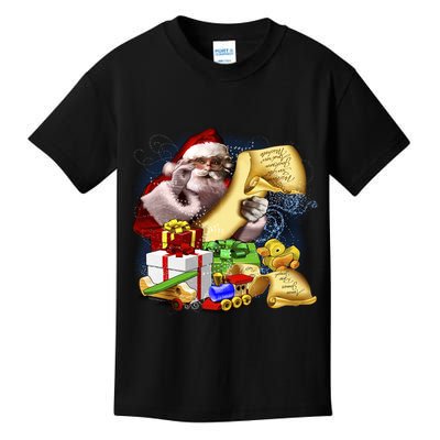 Santa's Making a List Kids T-Shirt