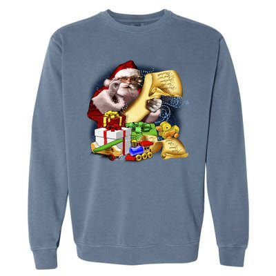 Santa's Making a List Garment-Dyed Sweatshirt