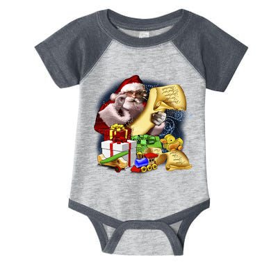 Santa's Making a List Infant Baby Jersey Bodysuit