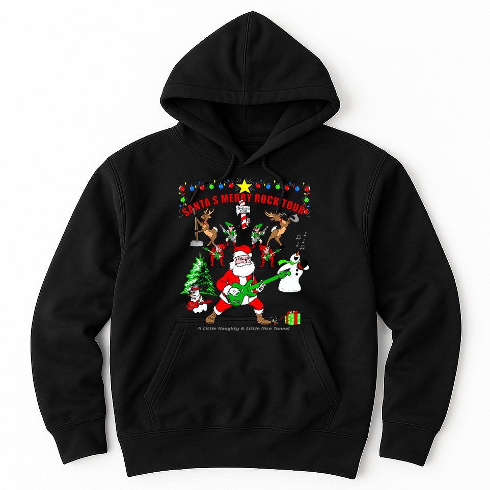 Santa's Merry Christmas Rock Tour Hoodie