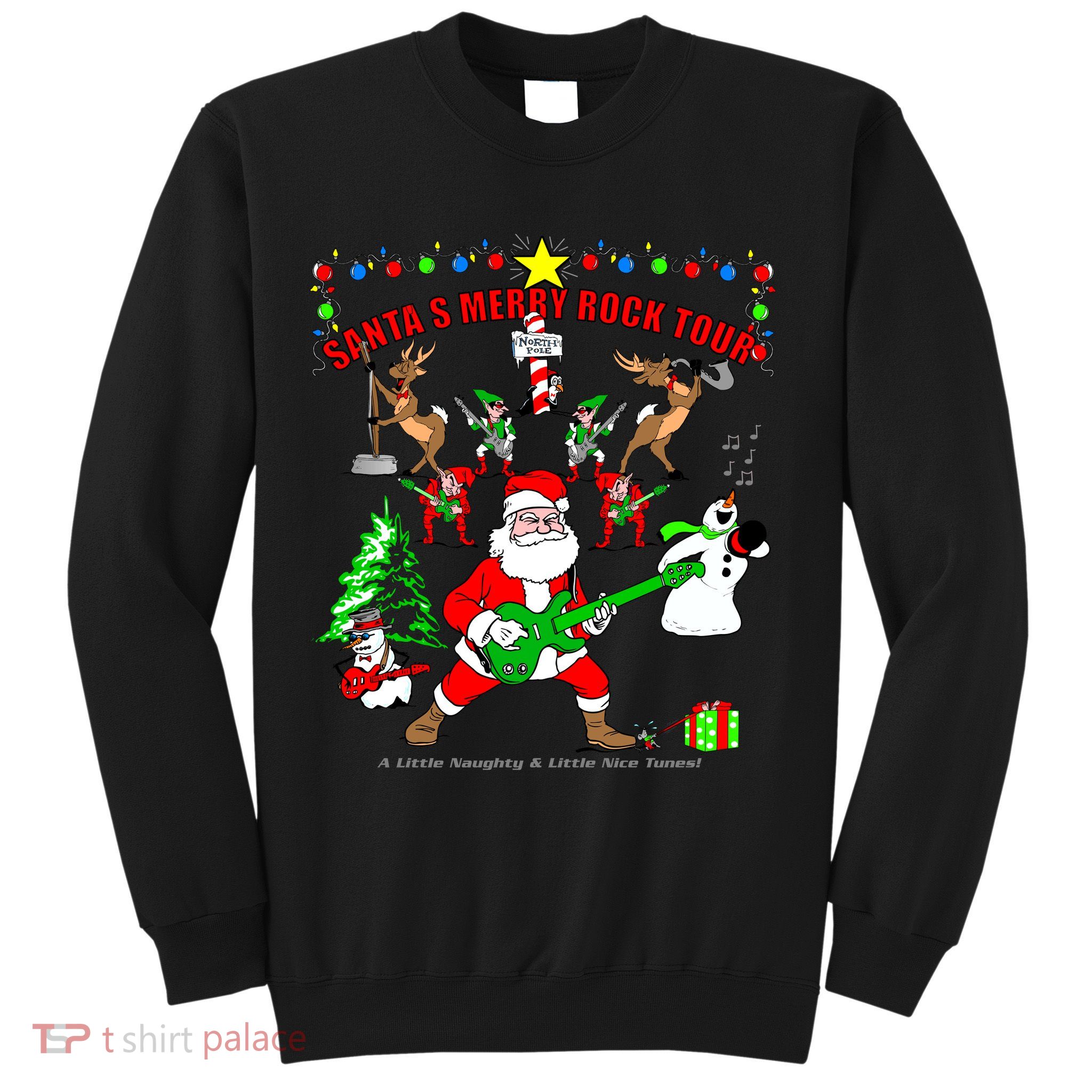 Santa's Merry Christmas Rock Tour Sweatshirt