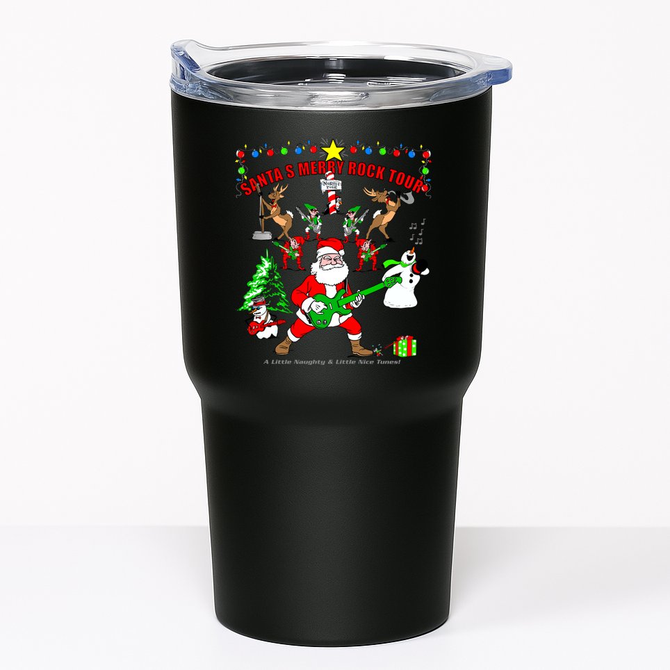 Santa's Merry Christmas Rock Tour Tumbler