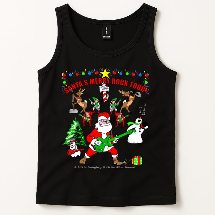 Santa's Merry Christmas Rock Tour Tank Top