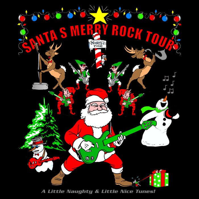 Santa's Merry Christmas Rock Tour Tank Top