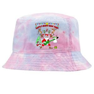 Santa's Merry Christmas Rock Tour Tie-Dyed Bucket Hat