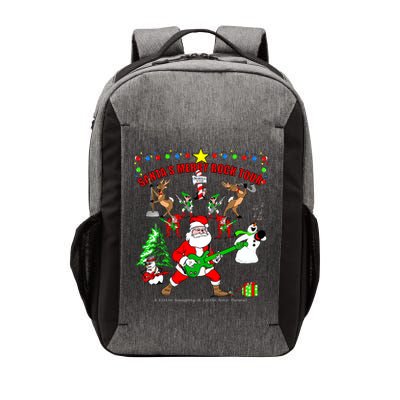 Santa's Merry Christmas Rock Tour Vector Backpack