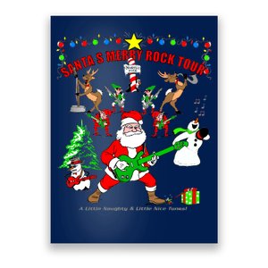 Santa's Merry Christmas Rock Tour Poster