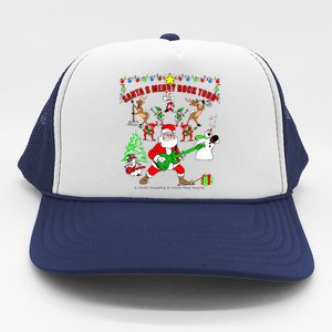 Santa's Merry Christmas Rock Tour Trucker Hat