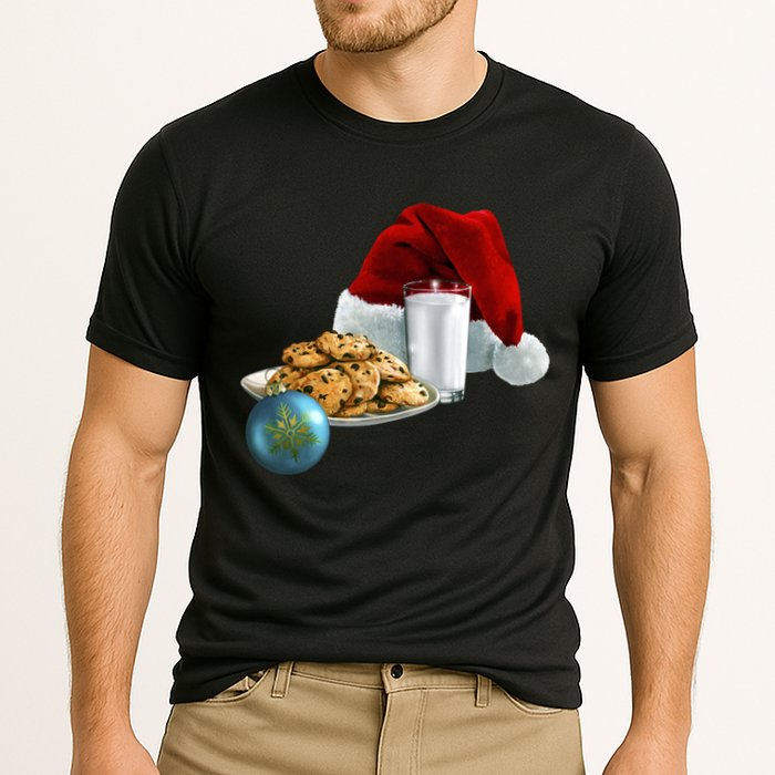 Santa's Milk & Cookies Cooling Performance Crew T-Shirt