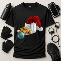Santa's Milk & Cookies Cooling Performance Crew T-Shirt