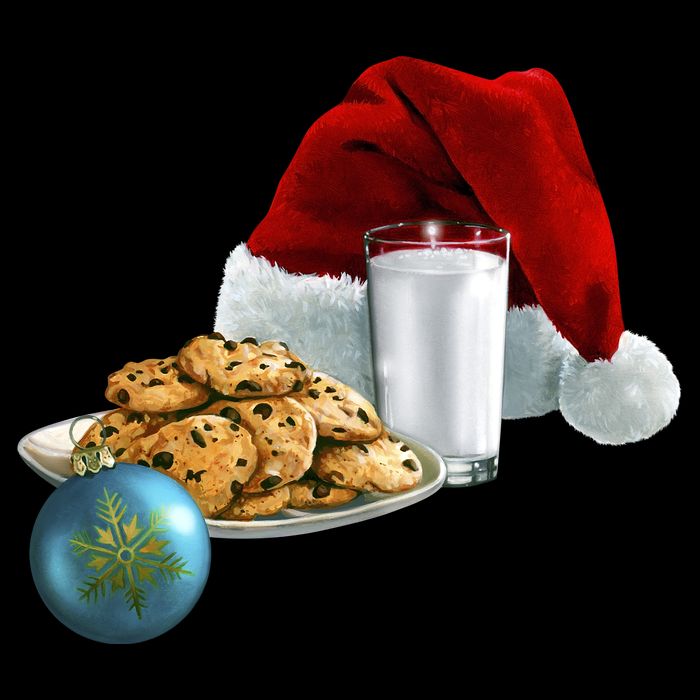 Santa's Milk & Cookies Cooling Performance Crew T-Shirt