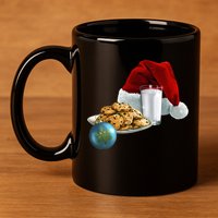 Santa's Milk & Cookies 11oz C Handle Ceramic Mug