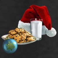 Santa's Milk & Cookies 11oz C Handle Ceramic Mug