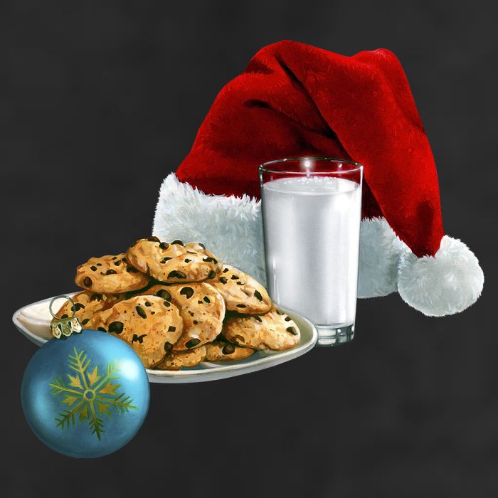 Santa's Milk & Cookies 11oz C Handle Ceramic Mug