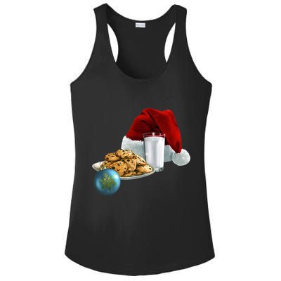 Santa's Milk & Cookies Ladies PosiCharge Competitor Racerback Tank