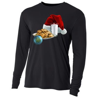 Santa's Milk & Cookies Cooling Performance Long Sleeve Crew