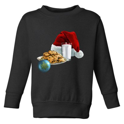 Santa's Milk & Cookies Toddler Sweatshirt