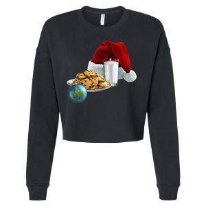 Santa's Milk & Cookies Cropped Pullover Crew