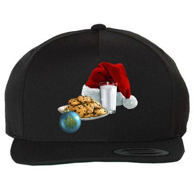 Santa's Milk & Cookies Wool Snapback Cap