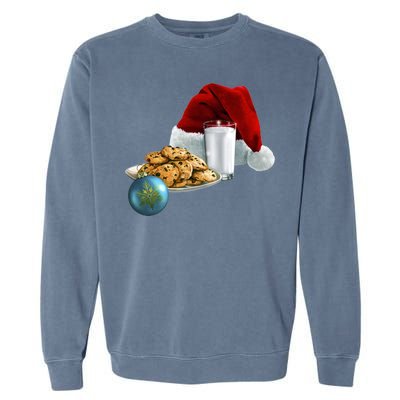 Santa's Milk & Cookies Garment-Dyed Sweatshirt