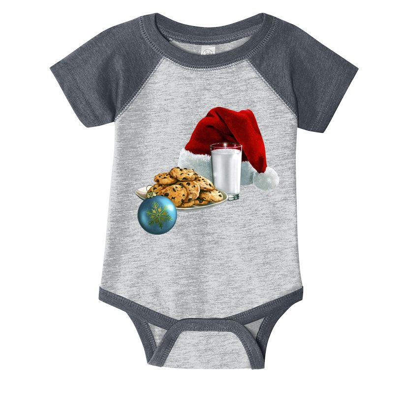 Santa's Milk & Cookies Infant Baby Jersey Bodysuit