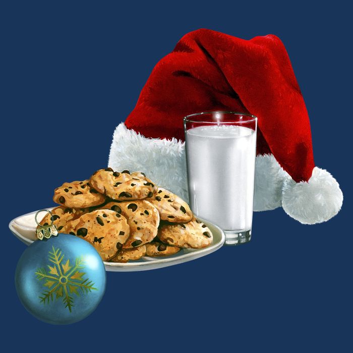 Santa's Milk & Cookies Infant Baby Jersey Bodysuit