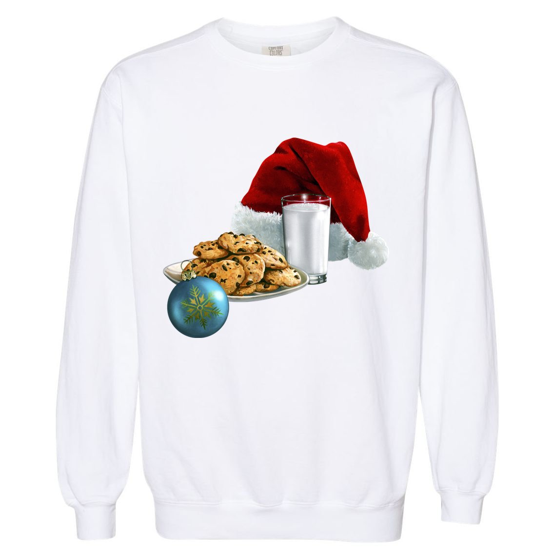 Santa's Milk & Cookies Garment-Dyed Sweatshirt