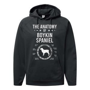 S Anatomy Of Kin Spaniel Dog Lover Vneck Performance Fleece Hoodie