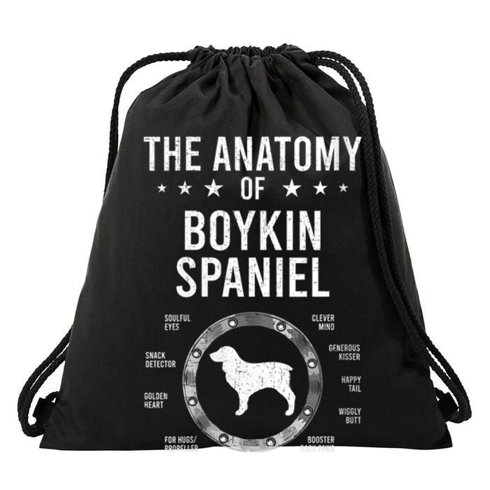 S Anatomy Of Kin Spaniel Dog Lover Vneck Drawstring Bag