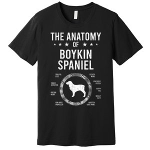 S Anatomy Of Kin Spaniel Dog Lover Vneck Premium T-Shirt