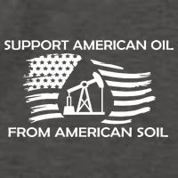 Support American Oil From American Soil USA Vector Backpack