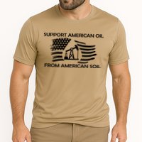 Support American Oil From American Soil USA Cooling Performance Crew T-Shirt